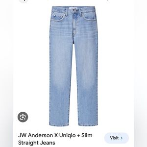 Uniqlo x jw Anderson slim straight jeans